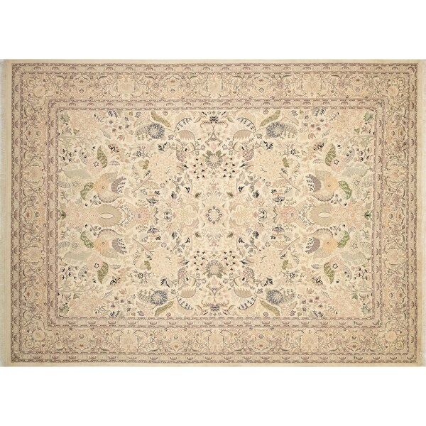 Noori Rug Pak-Persian Jamsheed Ivory/Green Rug - 9'2" x 12'2"