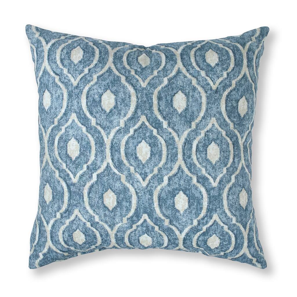 Thread and Weave Magnolia Blue 20-inch Pillow