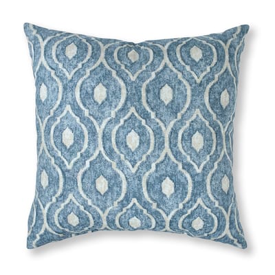 Thread and Weave Magnolia Blue 20-inch Pillow