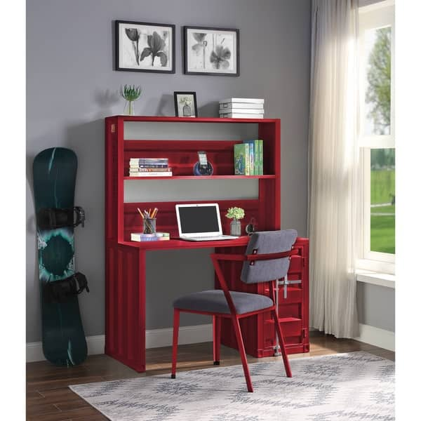 Shop Acme Cargo Desk Hutch In Red Free Shipping Today