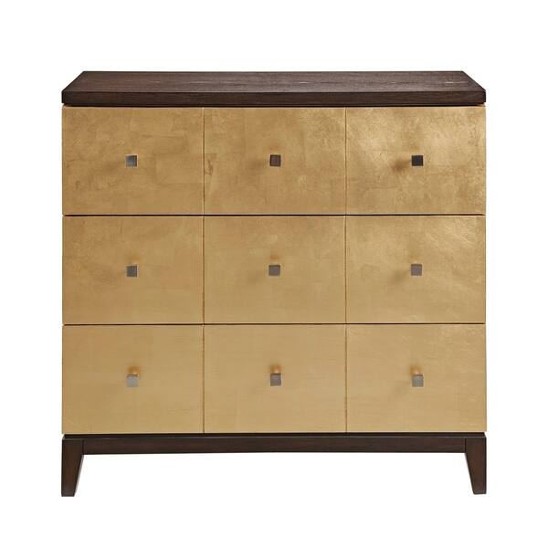 Shop Martha Stewart Anika Gold Morocco 3 Drawer Chest Free
