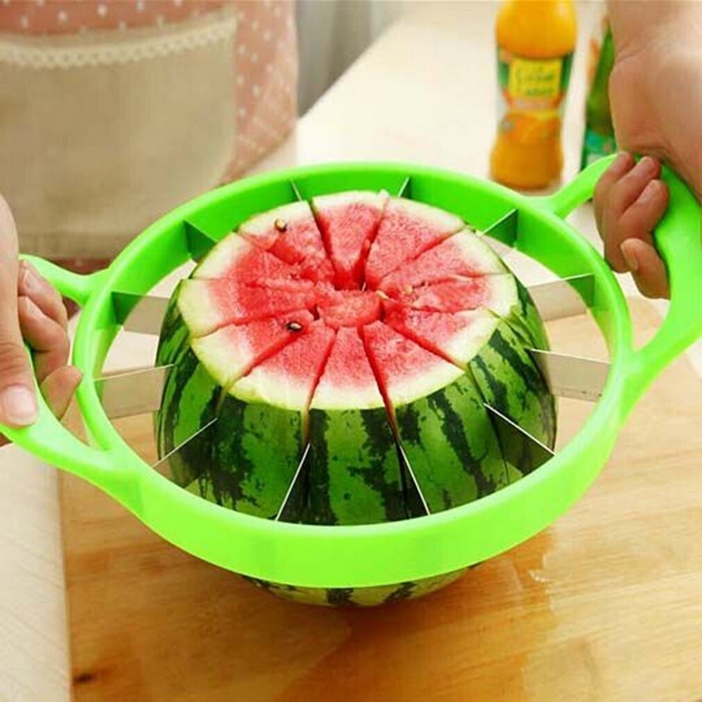 Hot Summer Large Watermelon Melon Slicer Stainless Steel Fruit