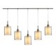 preview thumbnail 8 of 11, Woodbridge Lighting Alaina 5-light Linear Pendant
