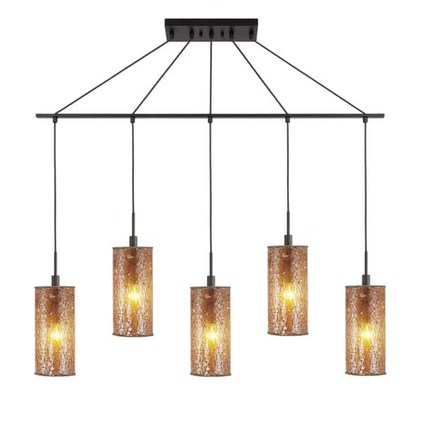Woodbridge Lighting 13429MEBM10 Tube 5light Linear Pendant Bed Bath
