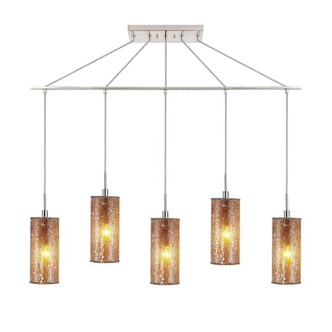 Woodbridge Lighting Tube 5-light Linear Pendant