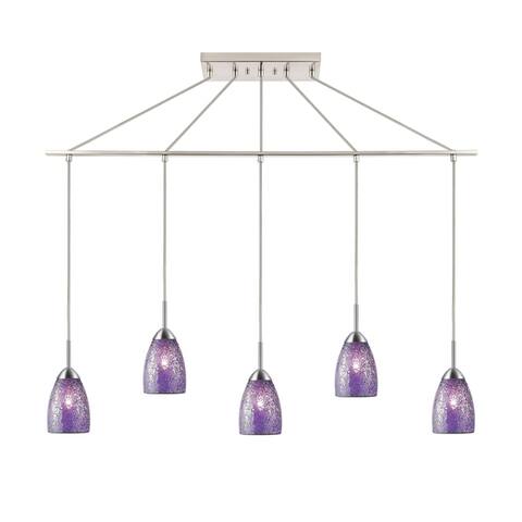 Woodbridge Lighting 13229STN-M20 Venezia 5-light Linear Pendant