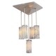 preview thumbnail 13 of 13, Woodbridge Lighting Pyramid 5-light Pendant Mosaic White Cylinder