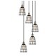 preview thumbnail 18 of 31, Woodbridge Lighting 18324ABZWL-SW106BK Fulton Multi-light Wire Cage Cluster Pendant w/ ST64 Bulb