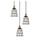 preview thumbnail 2 of 31, Woodbridge Lighting 18324ABZWL-SW106BK Fulton Multi-light Wire Cage Cluster Pendant w/ ST64 Bulb