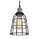 preview thumbnail 16 of 31, Woodbridge Lighting 18324ABZWL-SW106BK Fulton Multi-light Wire Cage Cluster Pendant w/ ST64 Bulb