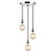 preview thumbnail 1 of 14, Woodbridge Lighting 18324SC-G125 Fulton Cluster Pendant w/ G125 Bulb 3 - Antique Nickel/ Nickel