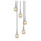 preview thumbnail 14 of 14, Woodbridge Lighting 18324SC-G125 Fulton Cluster Pendant w/ G125 Bulb