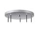 preview thumbnail 12 of 14, Woodbridge Lighting 18324SC-G125 Fulton Cluster Pendant w/ G125 Bulb