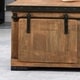 preview thumbnail 7 of 8, Bayard Modern Industrial Handcrafted Mango Wood Coffee Table by Christopher Knight Home
