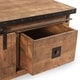 preview thumbnail 6 of 8, Bayard Modern Industrial Handcrafted Mango Wood Coffee Table by Christopher Knight Home
