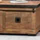 preview thumbnail 5 of 8, Bayard Modern Industrial Handcrafted Mango Wood Coffee Table by Christopher Knight Home