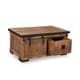 preview thumbnail 3 of 8, Bayard Modern Industrial Handcrafted Mango Wood Coffee Table by Christopher Knight Home