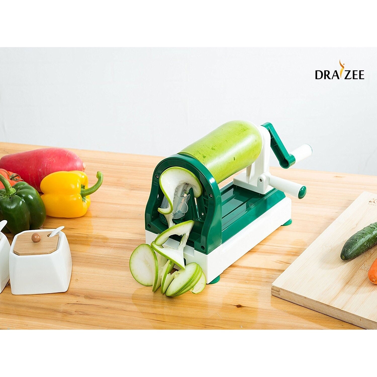 Draizee Strongest and Heaviest Duty Vegetable Spiral Slicer 4-Blade  Spiralizer, Vegetable Slicer - Bed Bath & Beyond - 28698611