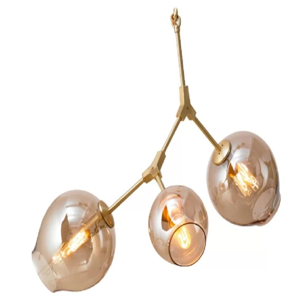 Millan Pendant 3 Lights in Gold - Chandeliers For Bedrooms by Overstock.com