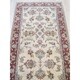 preview thumbnail 3 of 3, Ivory/red Hand-knotted Wool Traditional Agra Rug - 2' 7 x 9' 8
