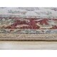 preview thumbnail 5 of 3, Ivory/red Hand-knotted Wool Traditional Agra Rug - 2' 7 x 9' 8