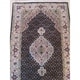 preview thumbnail 3 of 3, Black/red Hand-knotted Wool Traditional Mahi Tabriz Rug - 2' 7 x 12' 1