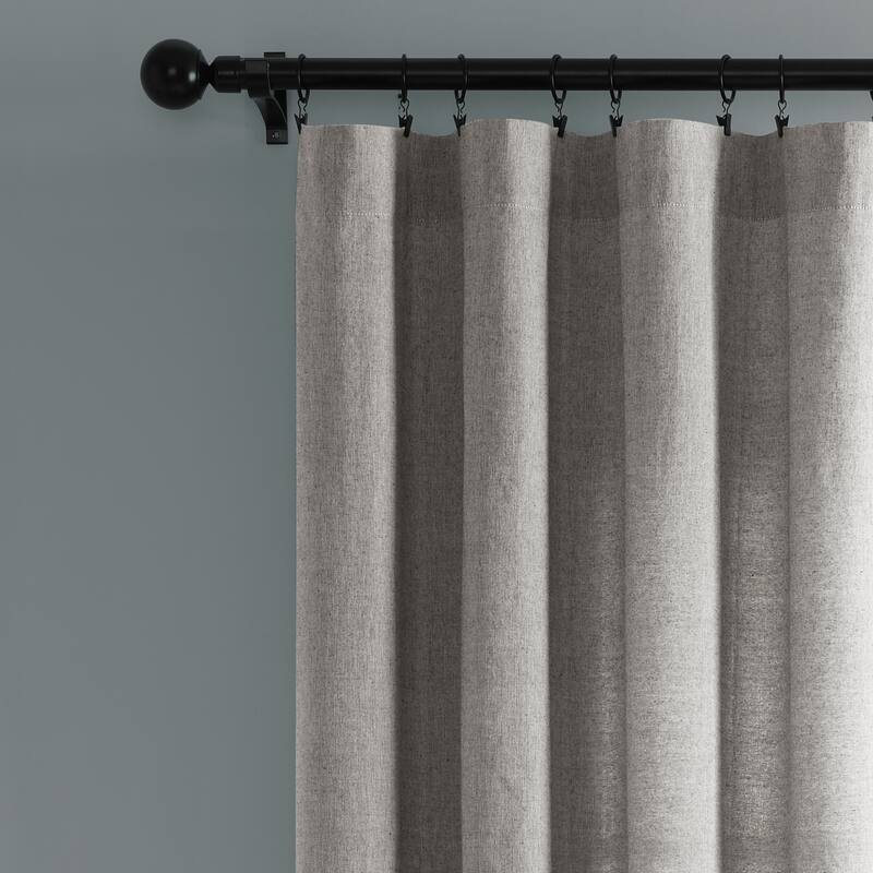Porch & Den Masters Yarn Dyed Cotton Fringe Window Curtain Panel Pair