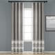preview thumbnail 8 of 16, Porch & Den Masters Yarn Dyed Cotton Fringe Window Curtain Panel Pair