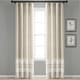 preview thumbnail 13 of 16, Porch & Den Masters Yarn Dyed Cotton Fringe Window Curtain Panel Pair