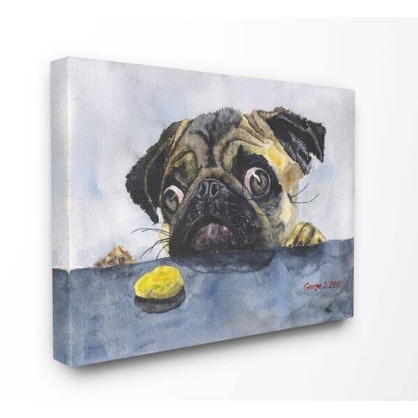 Shop Stupell Industries Pug Funny Dog Pet Animal Watercolor