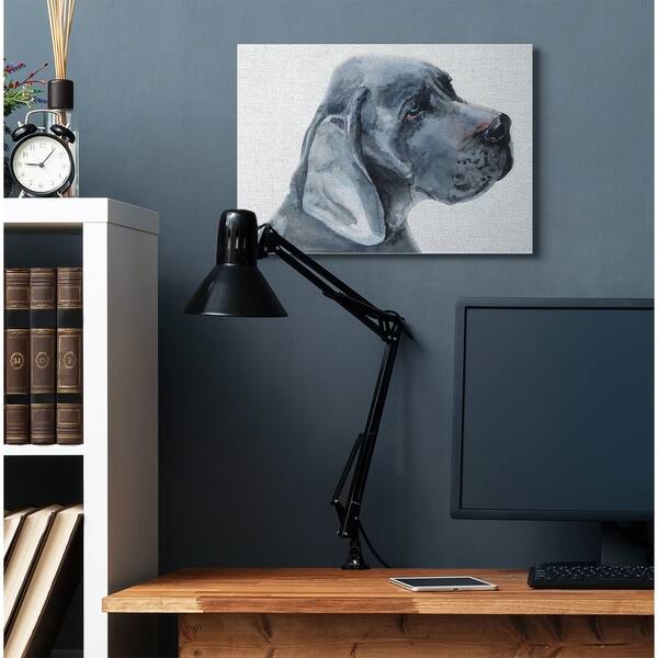 Shop Stupell Industries Great Dane Dog Pet Animal Grey Watercolor