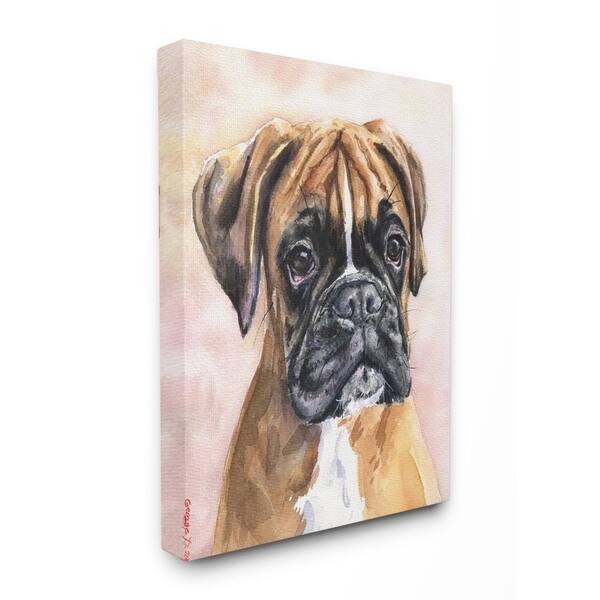 Shop Stupell Industries Cute Boxer Dog Pet Animal Watercolor