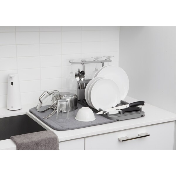 Dish Drying Rack Compact Mini Drainer Small Spaces Countertop Rv