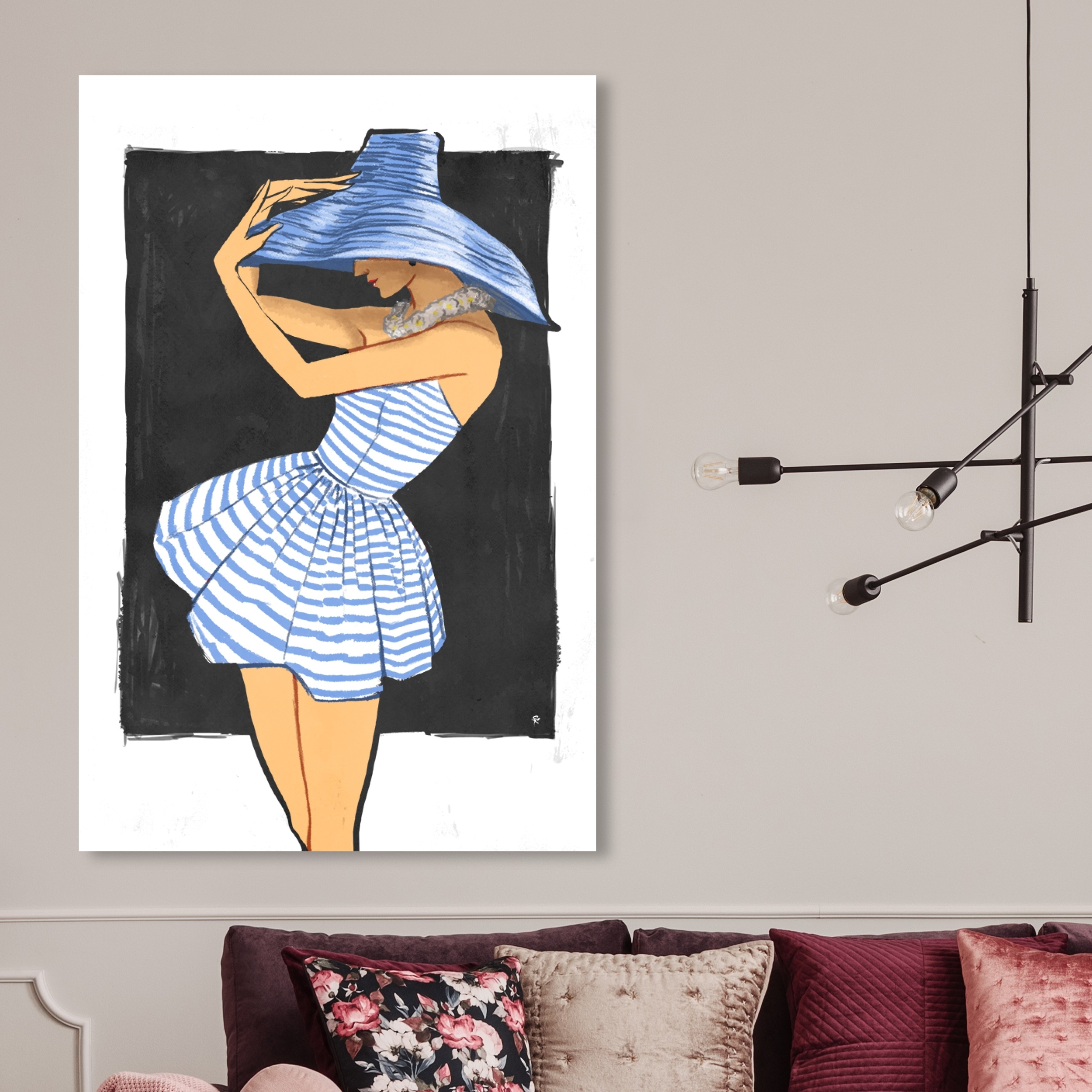 Oliver Gal '50's Beach Day' Fashion and Glam Wall Art Canvas Print