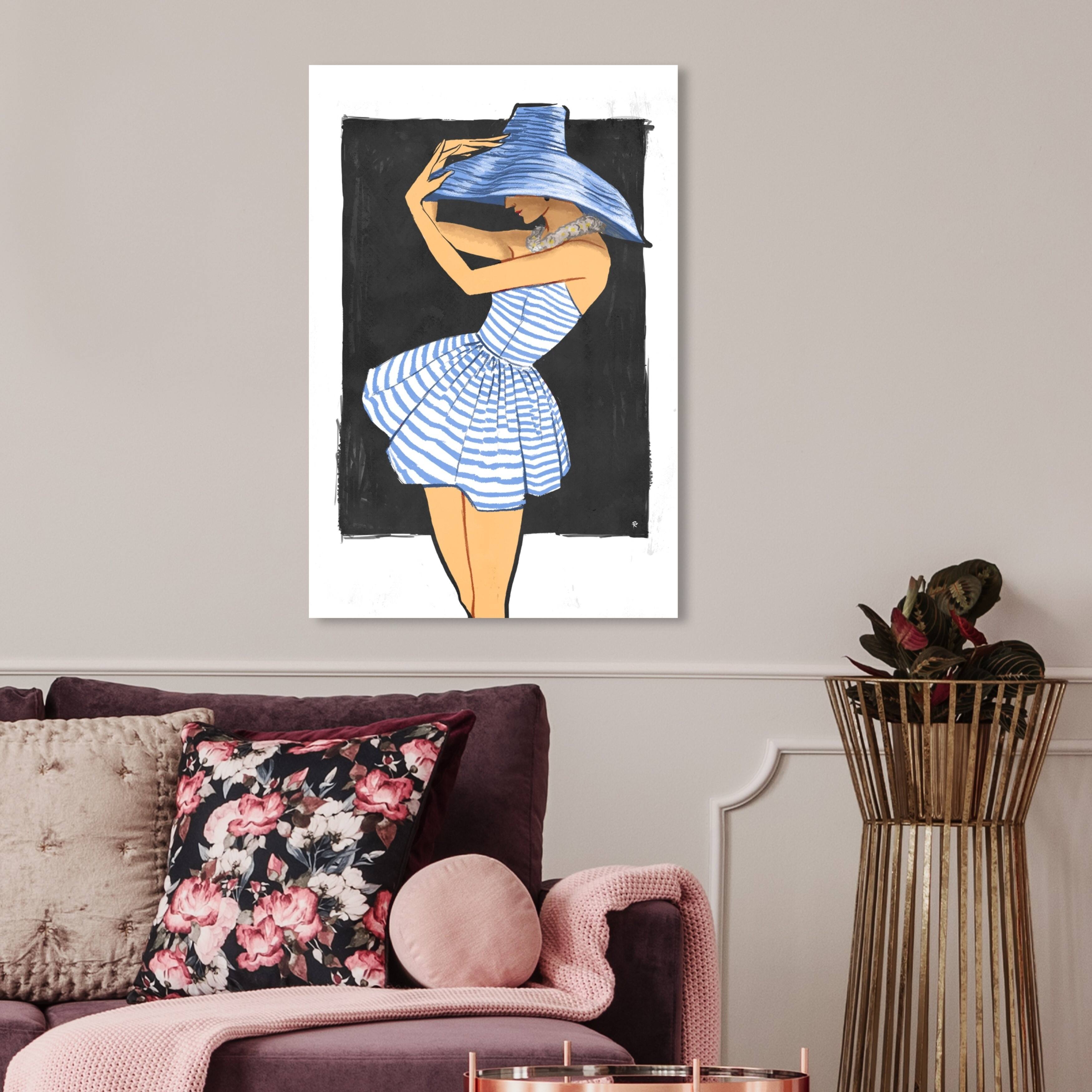 Oliver Gal '50's Beach Day' Fashion and Glam Wall Art Canvas Print