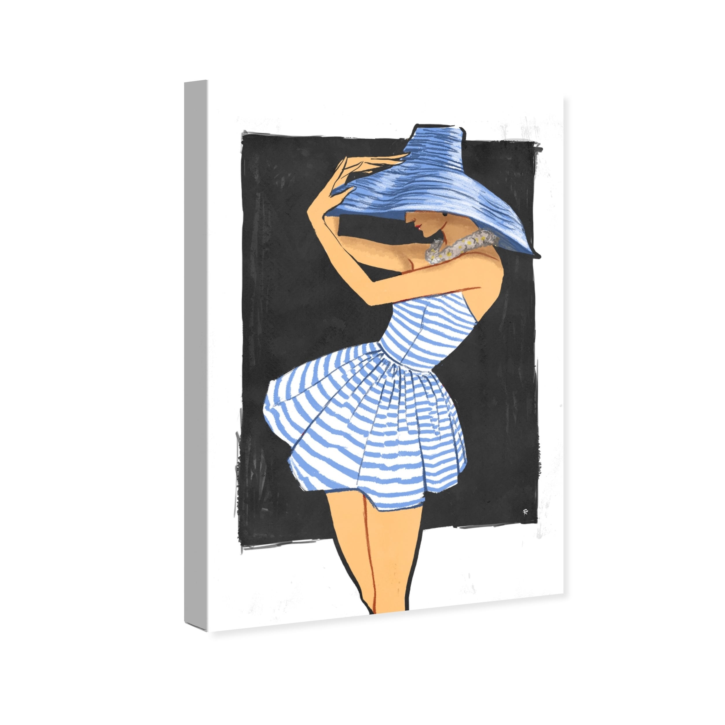 Oliver Gal '50's Beach Day' Fashion and Glam Wall Art Canvas Print