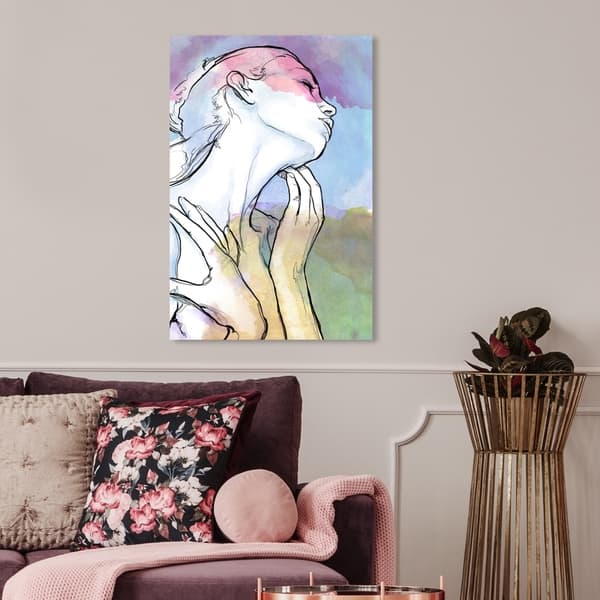 Oliver Gal 'blind Contour' Fashion And Glam Wall Art Canvas Print 