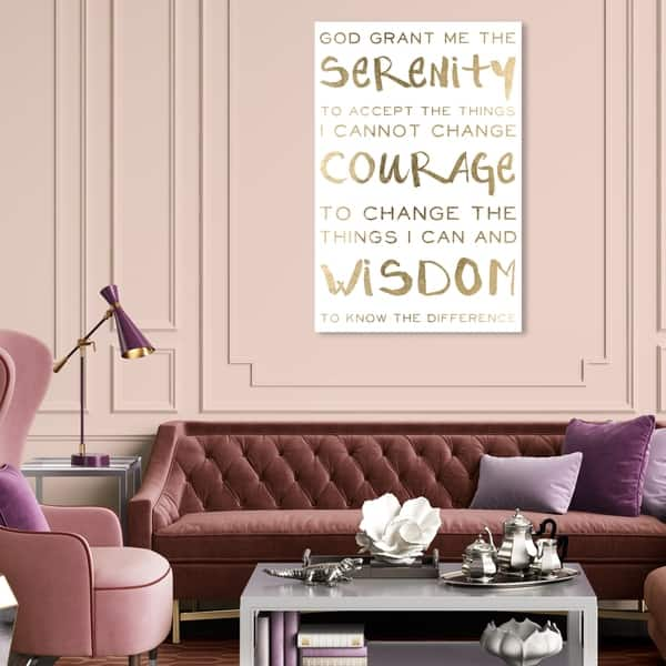 Oliver Gal 'serenity Prayer' Typography And Quotes Wall Art Canvas 