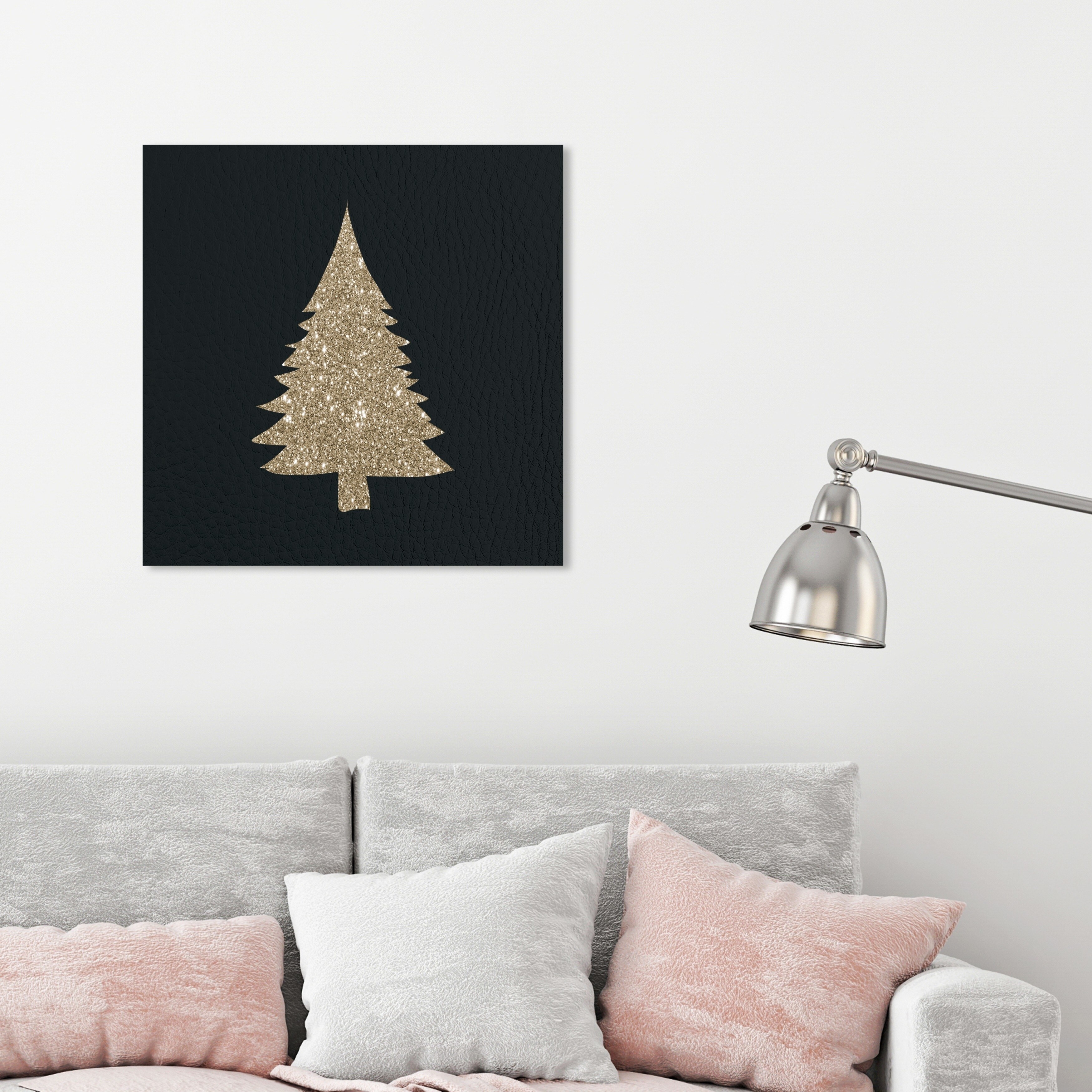 glitter tree wall art