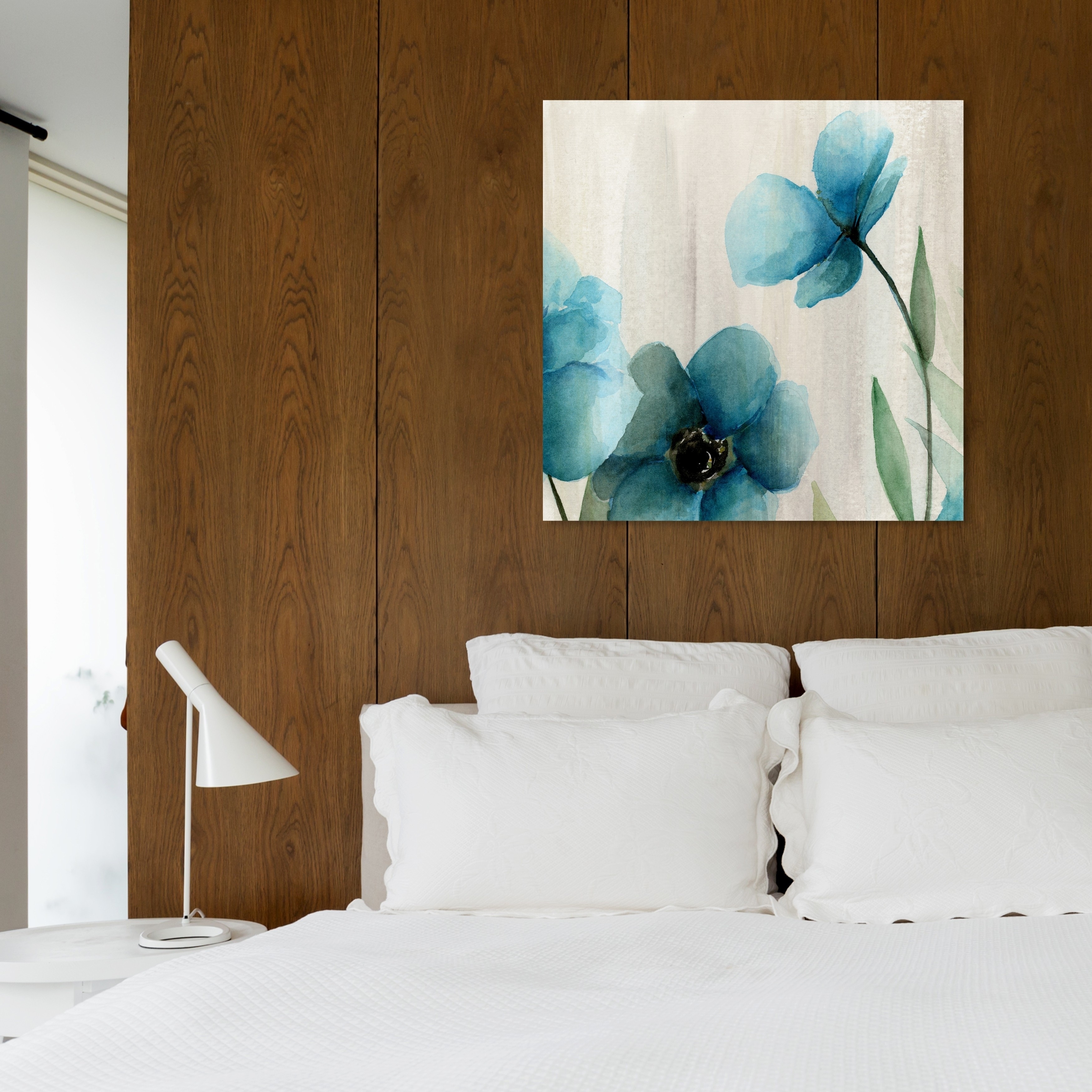 Oliver Gal 'Blue Flowers II' Floral and Botanical Wall Art Canvas