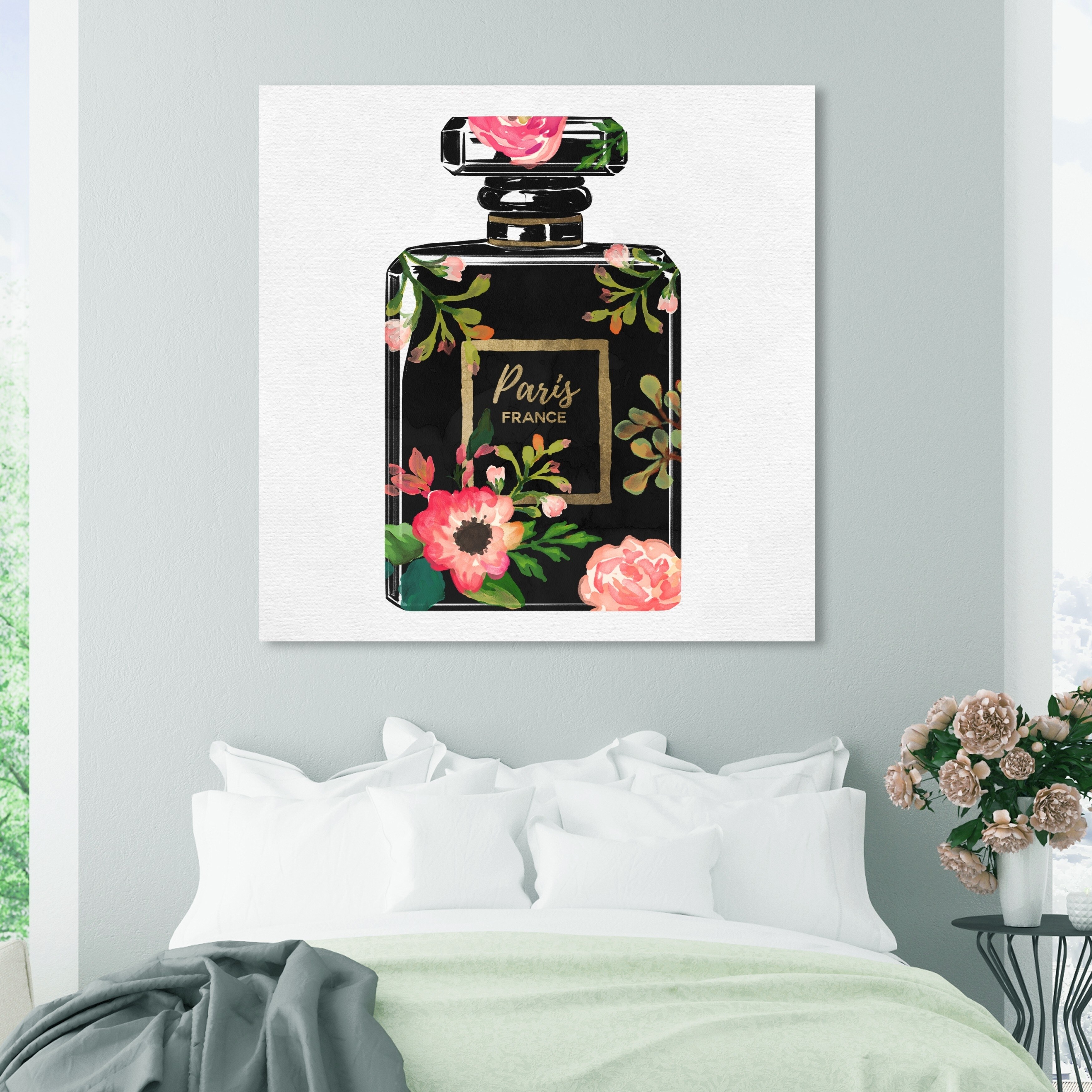 Oliver Gal 'Floral Perfume' Fashion and Glam Wall Art Canvas Print