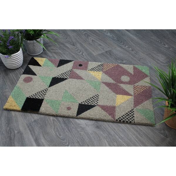 Shop Porch Den Homestead Geometric Shapes Multicolored Coir