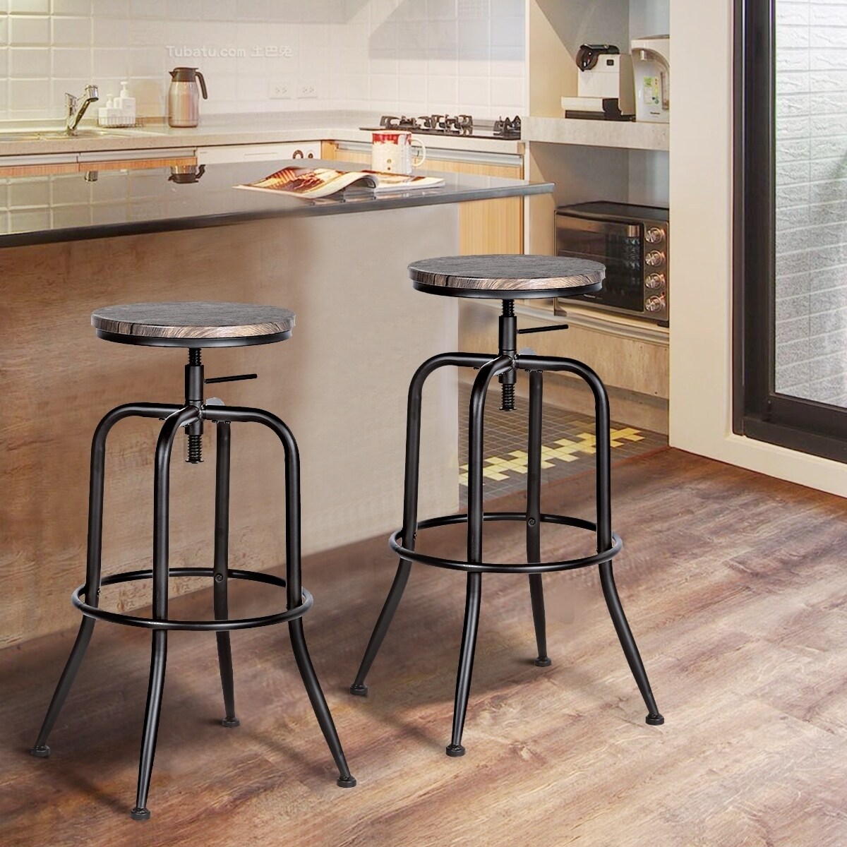 Shop Carbon Loft Sofia Swivel Bar Or Counter Height Stool Set Of