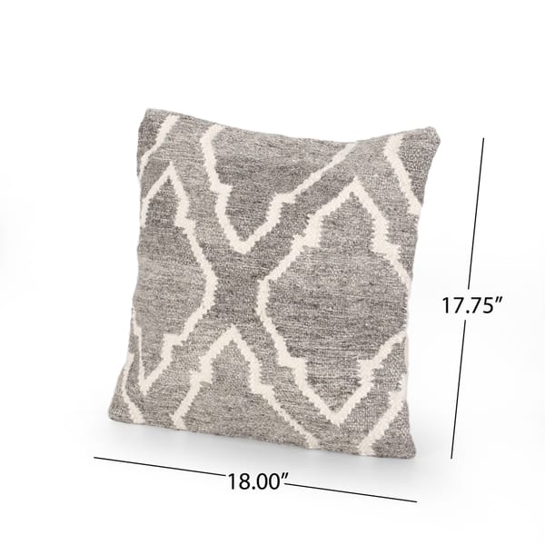 Bensley Boho Wool Throw Pillow by Christopher Knight Home | Overstock ...