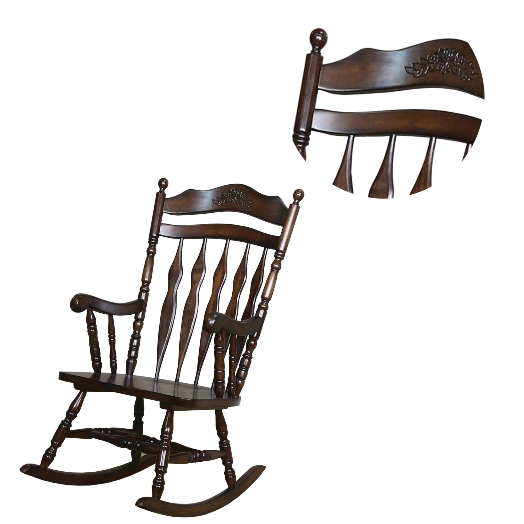Shop Traditional Windsor Style Wooden Rocking Chair With