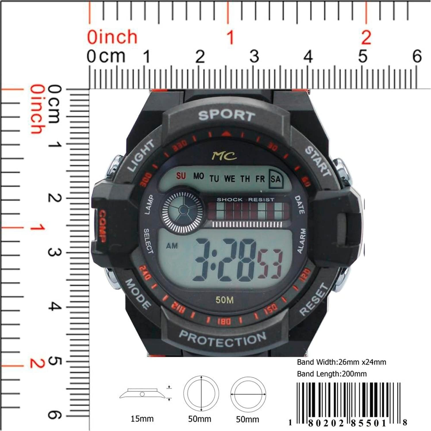 montres carlo sports watch