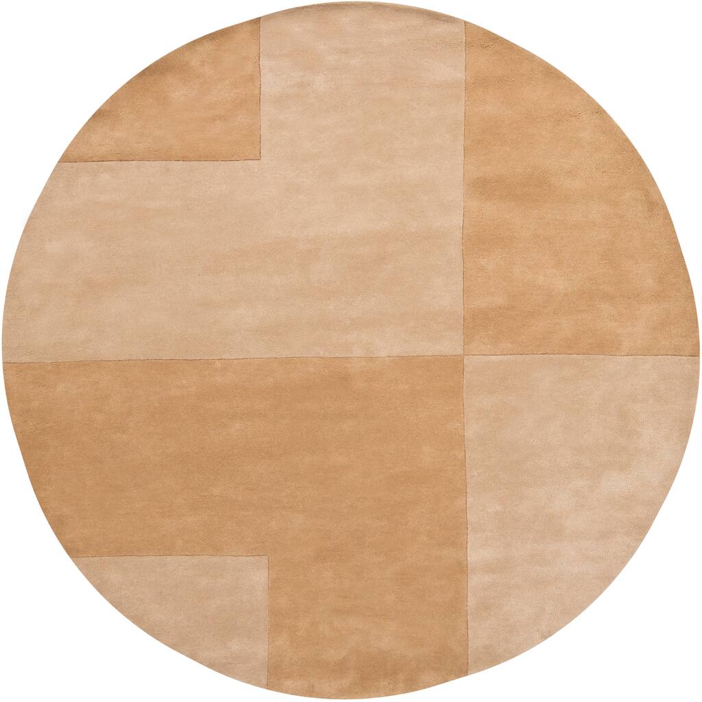 Hand-tufted Contemporary Mandara Wool Rug (8' Round)