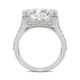 preview thumbnail 3 of 5, Moissanite by Charles & Colvard 14k White Gold Emerald Cut Fashion Ring 4.50 TGW