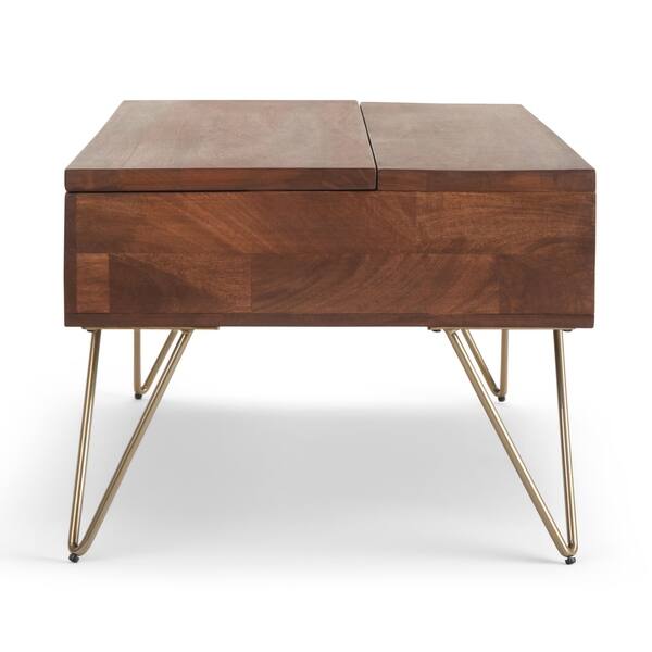 Carbon Loft Quarmby Solid Mango Wood Lift Top Coffee Table In Umber Brown Carbon Loft Quarmby Solid Mango Wood Lift Top Coffee Table In Umber Brown