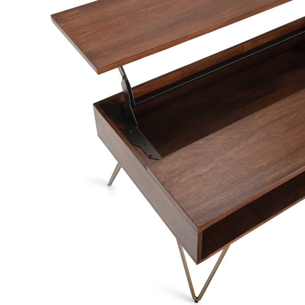 Carbon Loft Quarmby Solid Mango Wood Lift Top Coffee Table In Umber Brown Carbon Loft Quarmby Solid Mango Wood Lift Top Coffee Table In Umber Brown
